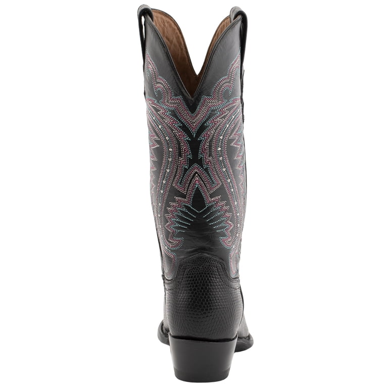 Teja Lizard Women Pointed Toe Leather Western Boot - Walmart.com