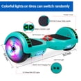 thumbnail image 5 of SISIGAD 6.5" 36V Two-Wheel Self Balancing Hoverboard with Bluetooth and LED Lights Electric Scooter Hoverboard for Kids Green, 5 of 5