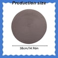 thumbnail image 5 of Round Placemats, Washable Thick Absorbent 15 inch Woven Placemats for Kitchen Dining Table, Round Braided Fabric Indoor/Outdoor Table Mats, Non Slip, Heat Resistant, Brown, 5 of 9