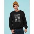 thumbnail image 2 of Modern Trendy Techno Prints Sweatshirt Men -Image by Shutterstock, Male 5X-Large, 2 of 4