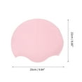 thumbnail image 4 of Unique Bargains 1 Pc Silicone Waterproof Geometric Pattern Swim Cap Pink, 4 of 5
