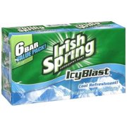 Irish Spring Icy Blast Deodorant Soap, 6 Pack