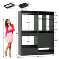 thumbnail image 5 of Homieasy Modular Closet System with 4 Drawers, 47.2" Closet Organizers with Cube Storage and Pant Rack, Ideal Closet Organizers and Storage Unit, 5 of 6