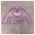 thumbnail image 4 of Letrero Luminoso De Neón "Love To The Heart" Para Dormitorio, Sala Estar, Club, Bar, Fiesta, Decoración Pared 43x25cm, 4 of 5