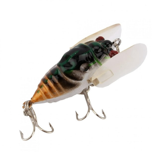 Fishing Bait, Cicada Lure Strong Bait Power Dual Treble Hook Fish Bait,  Easy To Carry Lightweight For Fishing Fisherman Bait Accessory The Best Gift