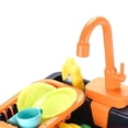 thumbnail image 5 of Juego de fregadero de cocina para niños Baoblaze Set de verduras en Rodajas con Grifo simulado azul, 5 of 5