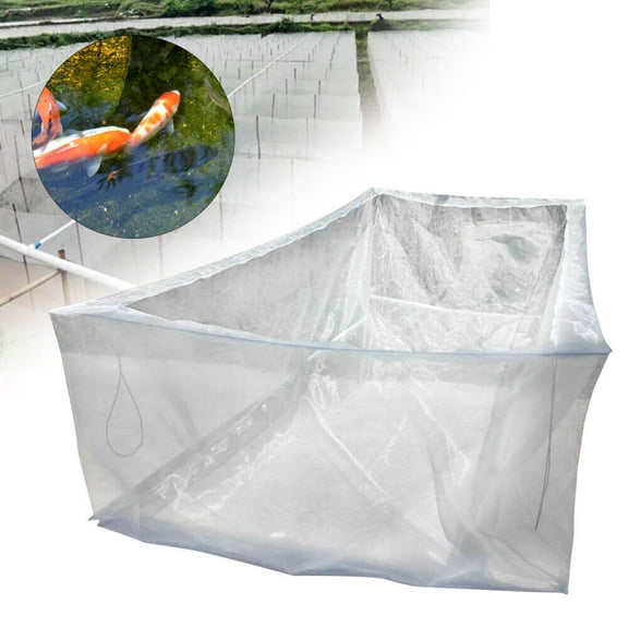 Fish Cast Cage Net Trap Non toxic Breeding Nest Fishing Monofilament Nets White 2*2*1m