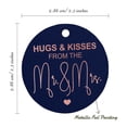 thumbnail image 6 of Inkdotpot Hugs & Kisses From The Wedding Bottle Tag Real Rose Gold Foil Favor Hang Tags Pack Of 100, 6 of 6