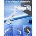 thumbnail image 4 of Soporte para monitor individual MOUNTUP Freelift Pro 22-32" blanco, 4 of 9