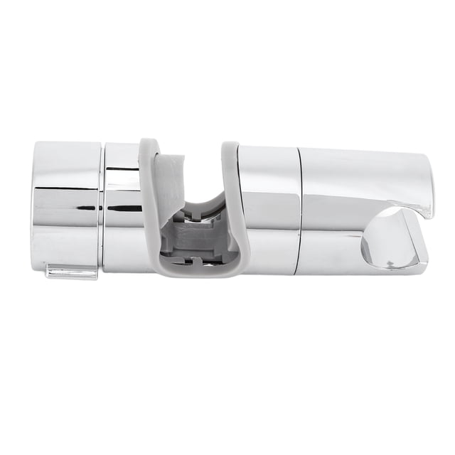 Shower Holder Clamp, Easy To Install Prevent Sliding Flexible Shower Rail Head Bracket Adjustable for 18-25mm Shower Rods