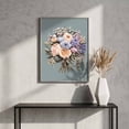 thumbnail image 6 of Bouquet Flowers Embroidery Kit for Beginners, Pre-Stamped Pattern Kits for Adults with Hoop, Easy to Follow Color Thread Needlework, 8'' Hoop for Wall Art, Home Decor (A), 6 of 6