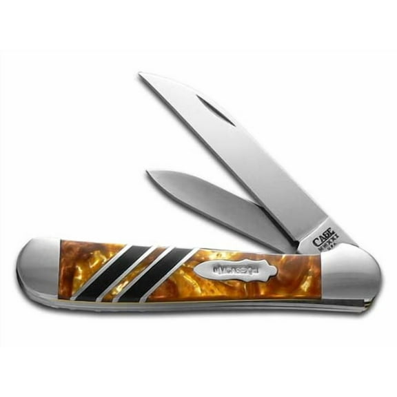 Case xx Knives Copperhead Vault Collection 24K & Black Pearl Corelon Stainless Pocket Knife
