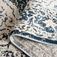 thumbnail image 5 of SAFAVIEH Rosewood Flowers Medallion Area Rug, Ivory/Blue, 6'7" x 6'7" Round, 5 of 7