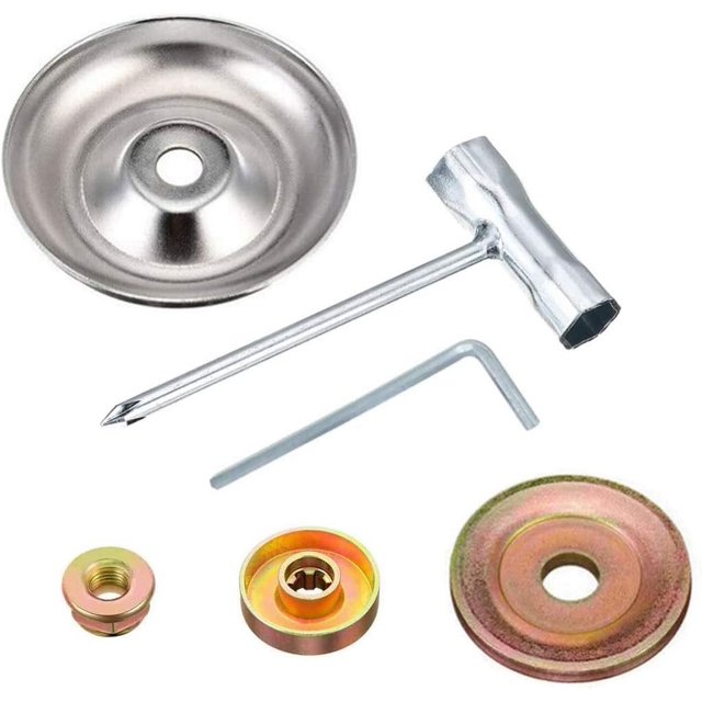 Kit adaptador de cuchilla para cortadora de césped, para cortadora de césped de eje recto, desbrozadora, cortacésped