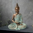 thumbnail image 6 of Meditating Buddha Statue Ornament Sculpture Vintage Style Fengshui Thailand Buddha Figurine for Car Interior Desk Decor Artwork, 6 of 8