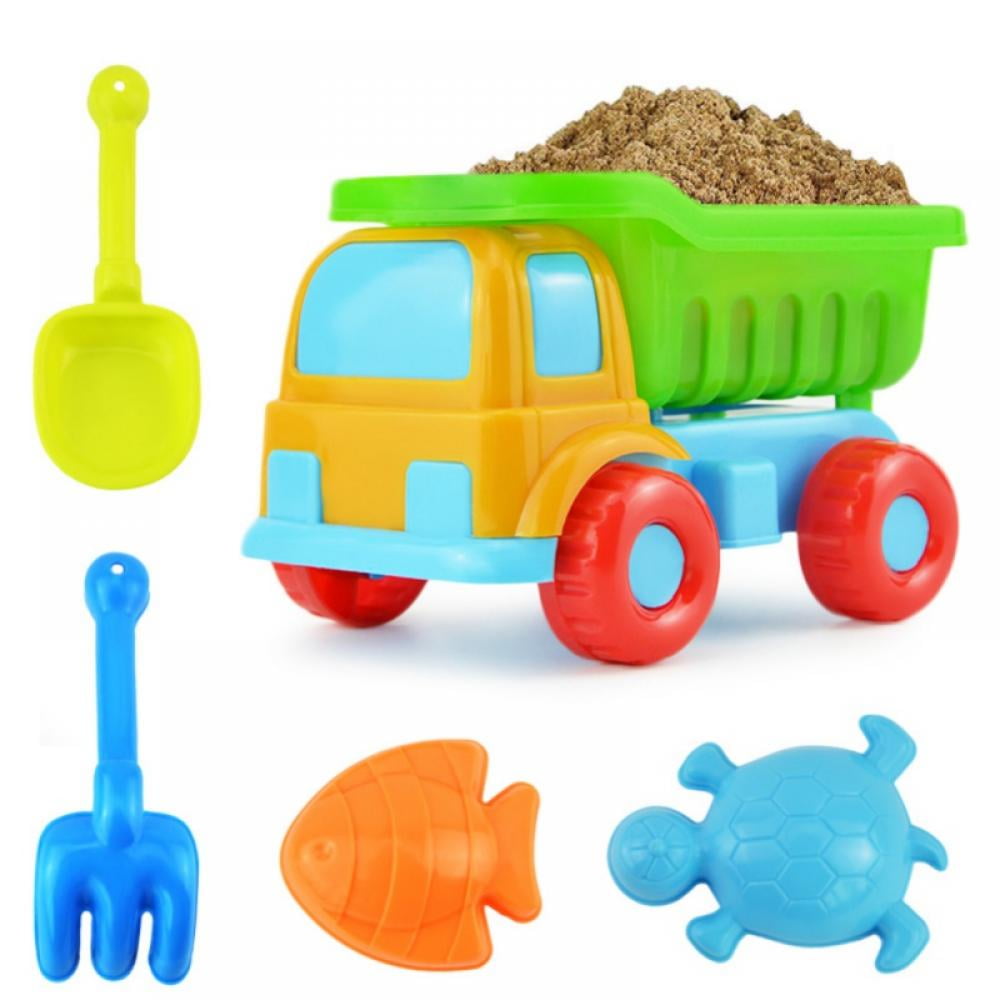 Beach Sand Toys Tools Bucket Dump Truck Spade Rake Boy Kids Children Outdoor Toy 