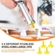 thumbnail image 4 of Kit pistola prensa galletas para hacer galletas, máquina para hacer churro, pistola glaseado, decoración con discos galletas acero inoxidable boquillas, prensa de galletas para hornear, 4 of 4