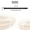 thumbnail image 2 of 500pcs 6 Inch 40 Lbs Cable Zip Ties Self-Locking Small Nylon Cable Tie Wraps 3/16" for Cord Management, Black, 2 of 6