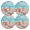 Blue, variant on Ryvnso Seastar Conch on Beach Round Plate Mats Dining Table Placemat Set of 4 for Holiday Decoration