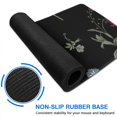 thumbnail image 4 of Charming Garden Flowers Mouse Mat | Non-Slip Rubber Base, Portable | Splash Resistant & Easy to Slide | Perfect for Any Computer User | 31.5 × 11.8 inch, 4 of 7
