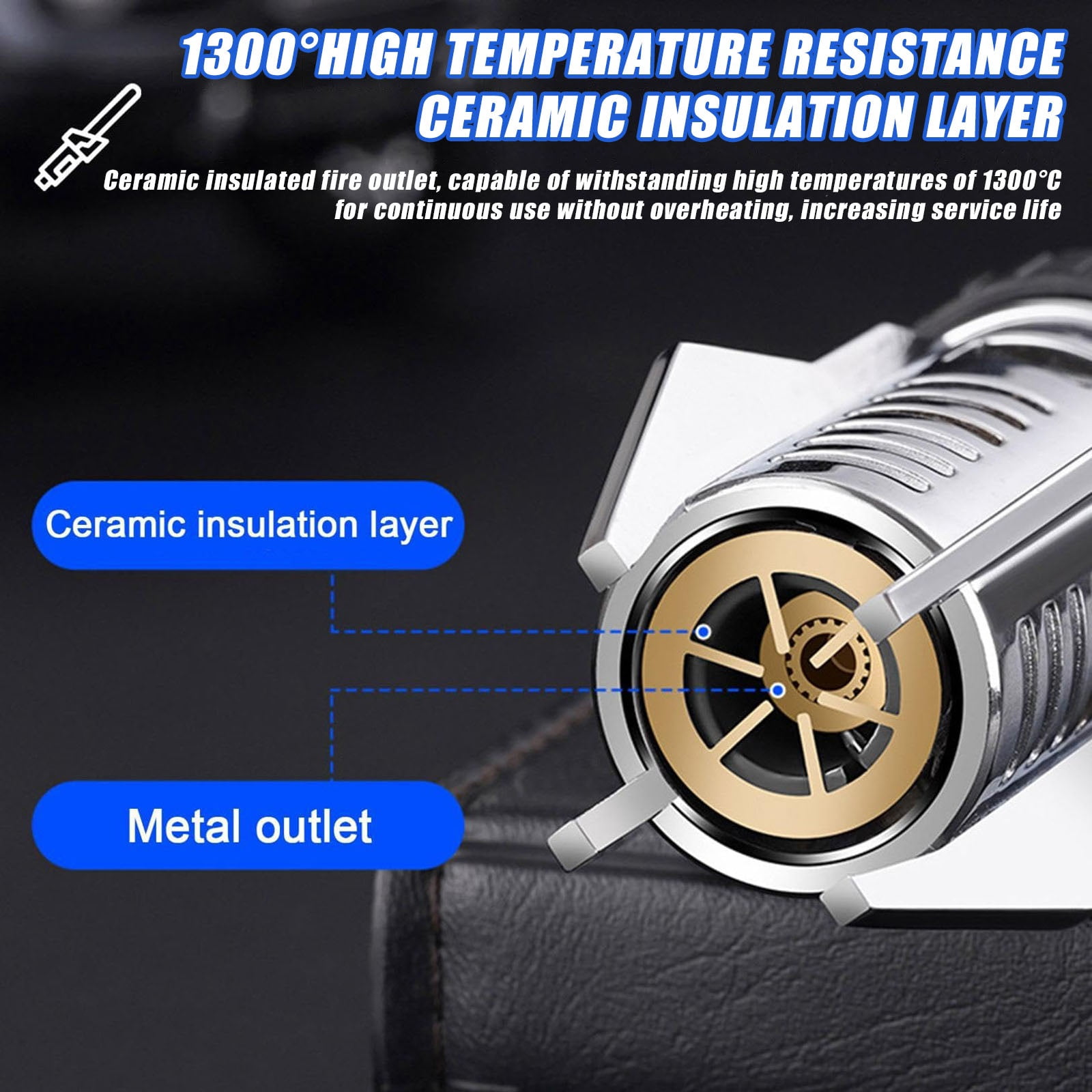 Lux Blaze Lighter, Luxblaze Electric Lighter, Camping Outdoor Windproof Straight Flame Lighters Rechargeable, Adjustable Electric Jet Lighters with Safety Lock, for Campfires Kitchen