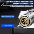 thumbnail image 3 of Lux Blaze Lighter, Luxblaze Electric Lighter, Camping Outdoor Windproof Straight Flame Lighters Rechargeable, Adjustable Electric Jet Lighters with Safety Lock, for Campfires Kitchen, 3 of 8