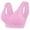 Women's Bras Pink, variant on Womens Full Coverage Bras, Bras for Older Women - Bras for Women no Underwire, Bralettes for Women Plus Size, Wireless Push up Bra S-3XL
