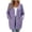 Purple, variant on Vivianyo HD Women's Solid Long Sleeve Open Front Cardigan with Pockets, Fall Loose Mid Length Sweater Coat for Women, Womens Outerwear for Daily Errands and Casual Meetups, Size S-2XL