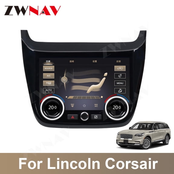 ZWNAV A/C Panel Air Conditioner Climate Control For Lincoln Corsair 2020-2022 Touch LCD Screen unit