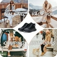 thumbnail image 7 of ZUTY Winter Sneakers for Women Chunky Platform Warm Comfortable Suede Round Toe Casual Snow Walking Shoes Black 6, 7 of 7