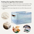 thumbnail image 6 of IAUYY Set of 1 Storage Cubes with Handles-Not Prone to Deformation Canvas Storage Baskets for Bedroom Closet Living Room Decorative Storage Baskets Japanese-style Watercolor Circle, 6 of 9