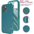 thumbnail image 5 of for iPhone 13 Pro Case with Screen Protector,[Built in Screen Protector][Shockproof][Dropproof],Full-Body Rugged Military Grade Protective for iPhone 13 Pro Case 6.1 in(Turquoise), 5 of 7