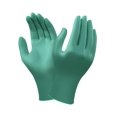 thumbnail image 2 of SZTXJ Rubber gloves, extended cuff, green, 20 per box (10 pairs) (M), 2 of 2