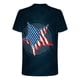 thumbnail image 4 of Hombres Casual cuello redondo Popular 3D bandera digital impresión pulóver Fitness deportes pantalones cortos mangas camiseta blusa Pompotops oipoqjl32949, 4 of 4