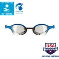 thumbnail image 2 of Arena Unisex Cobra Ultra Swipe Racing Swim Goggles for Men & Women Anti-Fog Technology Dual Strap, Mirror/Non-Mirror Lens Silver / Blue Swipe Anti-fog Mirrored, 2 of 7