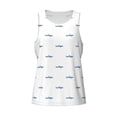 thumbnail image 4 of Easygdp Party Shark Cute Men's Tank Top, Sleeveless Muscle T Shirts, Breathable, Quick-Dry, Loose for Gym, Running, Fitness - Large, 4 of 9