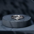 thumbnail image 6 of Rosec Jewels Lab Diamond Promise Ring for Women - Minimalist Round Ring - 4 mm - EF-VS Quality, 18K White Gold, US 3.50, 6 of 9