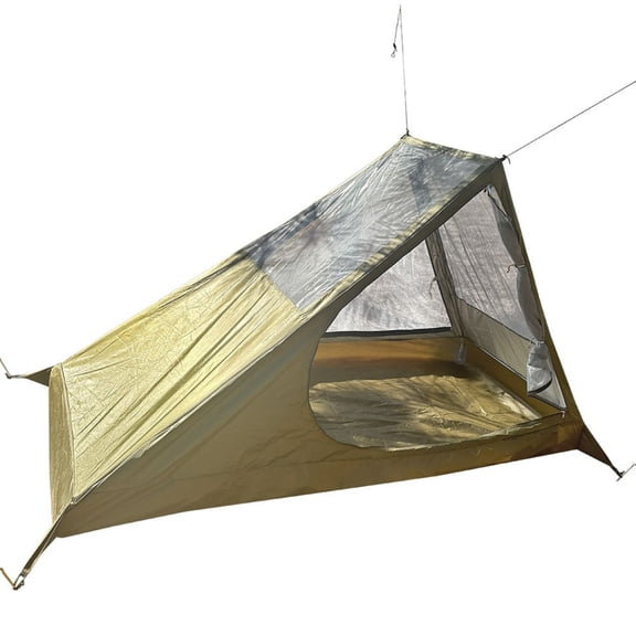 MezoJaoie 1 Person Tent Backpacking Hiking Tents for Backpacking Heavy-Duty Mesh Shelter Lightweight Quick Setup Awning for Outdoor Hunting Picnic Backyard