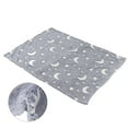 thumbnail image 4 of Manta Luminosa De 1,5x2m, Franela De Doble Cara, Diseño De Estrella Y Luna, Suave Que Brilla En La Oscuridad Para Niños, Fibra De Poliéster, Ligera, 4 of 7