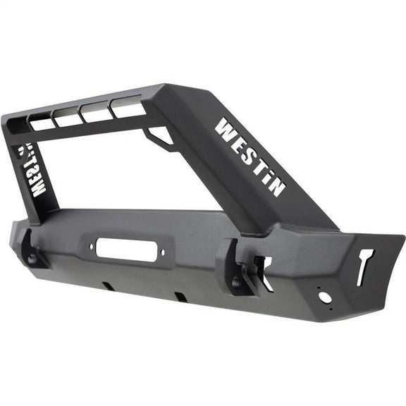 Westin 59-80085 WJ2 Stubby Front Bumper w/LED Light Bar Mount - Black Textured Fits select: 2020 JEEP WRANGLER, 2021 JEEP WRANGLER UNLIMITED SPORT