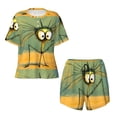 thumbnail image 4 of Lsque Quirky Cartoon 123 Women's Short-Sleeved Pajama Set - 2 Piece Soft and Lightweight Sleepwear Set-Large, 4 of 9