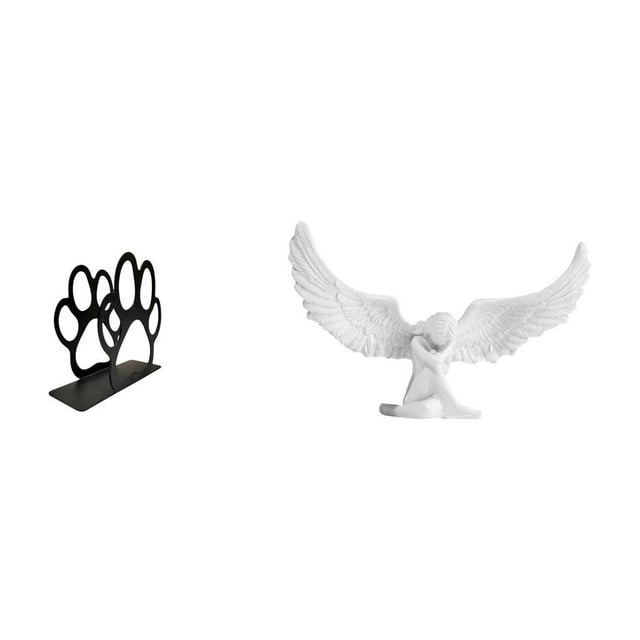 Estatua de ángel de hierro para servilletas, porta billetes multiusos, figura de resina con forma de , manualidades, linda , adorno de