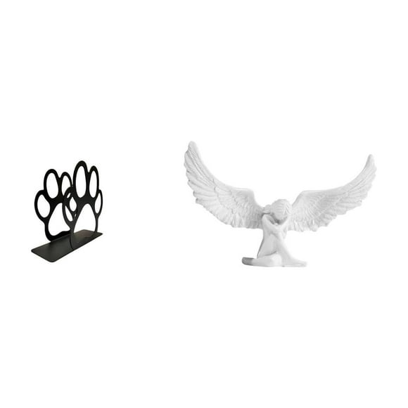 Estatua de ángel de hierro para servilletas, porta billetes multiusos, figura de resina con forma de , manualidades, linda , adorno de