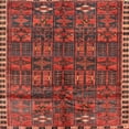 thumbnail image 1 of Ahgly Company Indoor Square Traditional Sienna Brown Persian Area Rugs, 7' Square, 1 of 6