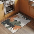 thumbnail image 3 of 2x3 Door Mat Rug, Vintage Sage Green Orange Non-Skid Rubber Backing Large Rectangle Rugs - Living Room Bedroom Home Office, Modern Abstract Art Indoor Floor Mat Carpets Washable Rug, 3 of 9
