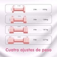 thumbnail image 3 of Mancuernas Ajustables - Juego de 2 Mancuernas Ajustables,2, 3, 4, 5 Libras, Múltiples Opciones de Peso,con Mangos de Goma TPU,Juego de Pesas para Gimnasio en Casa, 4 en 1(Rosa), 3 of 8