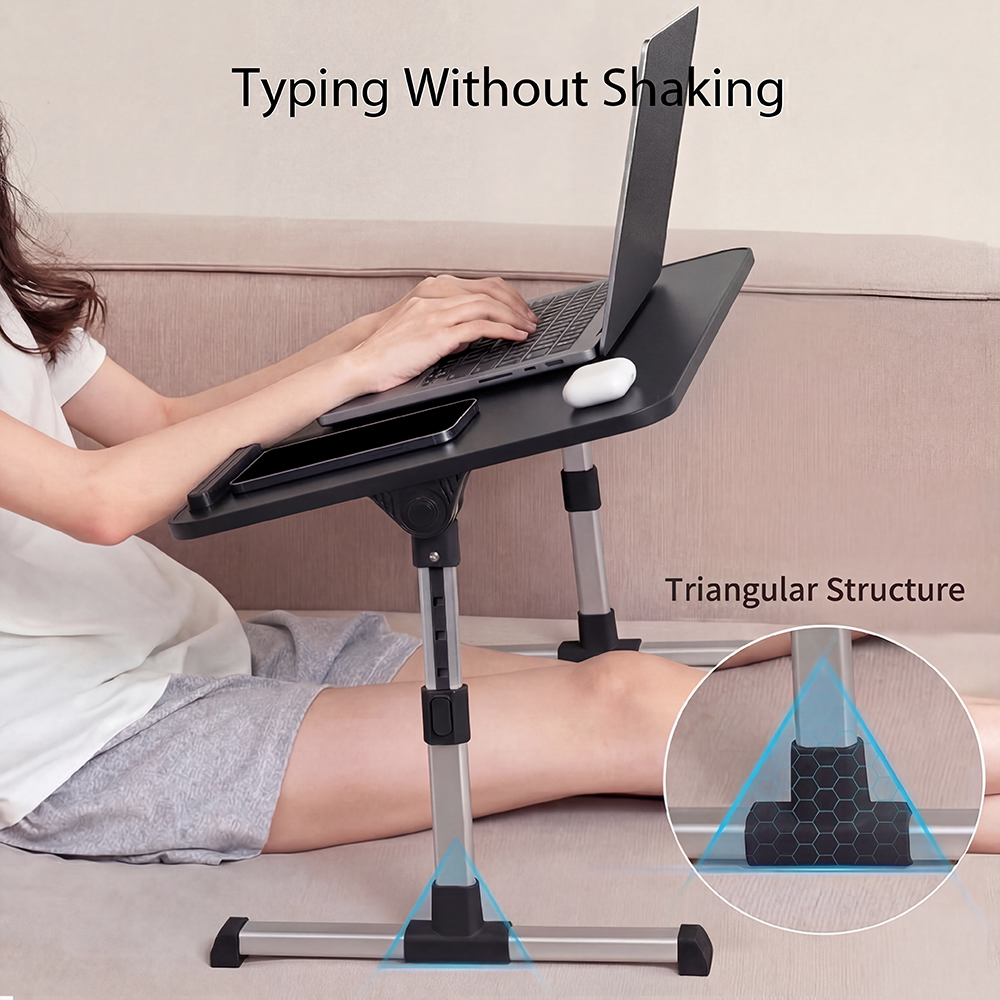 Cowin Adjustable Laptop Desk with Foldable Design, Black photo 6