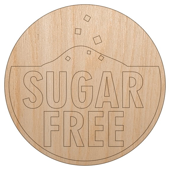 Sugar Free Wood Shape Unfinished Piece Cutout Craft DIY Projects - 6.25 Inch Size - 1/4 Inch Thick