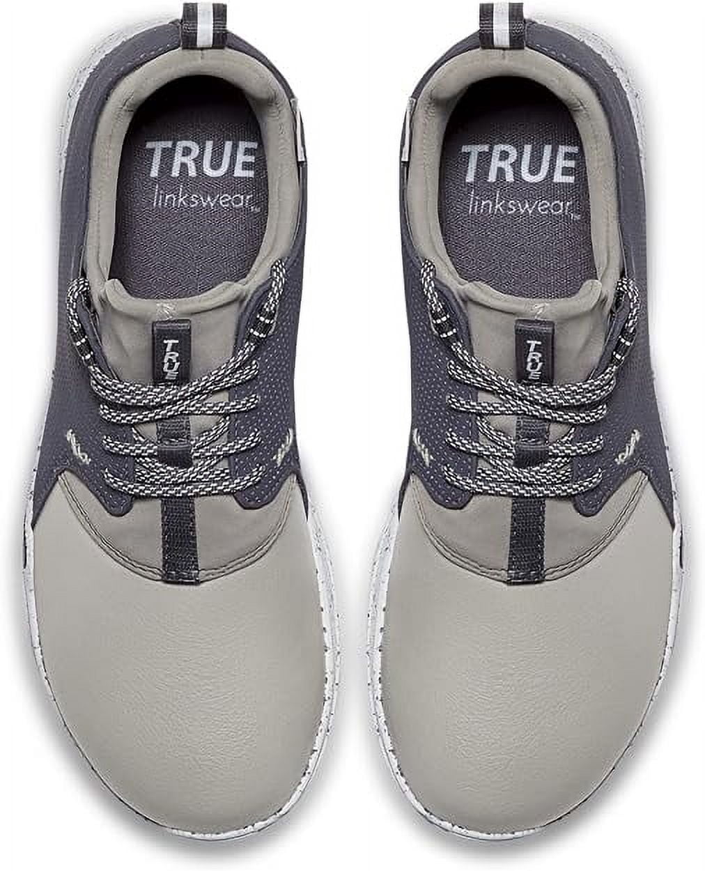 TRUE Linkswear TRUE‎ Original 1.2 Nine Iron Grey Lace-Up Spikeless Golf Shoes TRUE linkswear Original 1.2 Lightweight Golf Shoes (Nine  main image 4