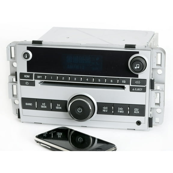 Restored GMC 2007 Chevy Equinox AM FM CD Radio with Aux and Bluetooth Mod 15945855 (Refurbished)